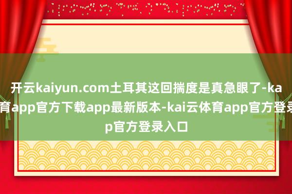 开云kaiyun.com土耳其这回揣度是真急眼了-kai云体育app官方下载app最新版本-kai云体育app官方登录入口