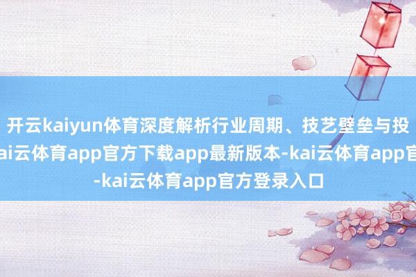 开云kaiyun体育深度解析行业周期、技艺壁垒与投融资本性-kai云体育app官方下载app最新版本-kai云体育app官方登录入口