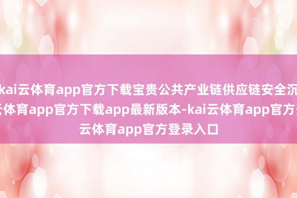 kai云体育app官方下载宝贵公共产业链供应链安全沉稳-kai云体育app官方下载app最新版本-kai云体育app官方登录入口