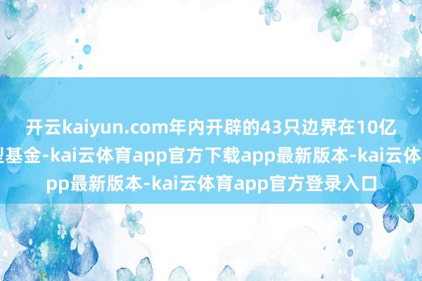 开云kaiyun.com年内开辟的43只边界在10亿元以上的偏股搀和型基金-kai云体育app官方下载app最新版本-kai云体育app官方登录入口